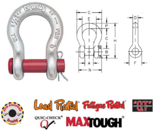 G-213 / S-213 Round Pin Anchor Shackles