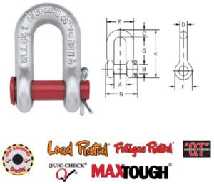 G-215 / S-215 Round Pin Chain Shackles