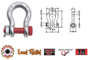 G-2140 Alloy Bolt Type Shackles