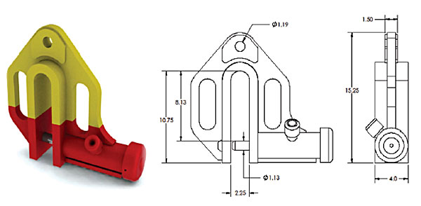 Alloy No. 59A Sheet Pile Shackles / No. 159A Shackle Ground Release