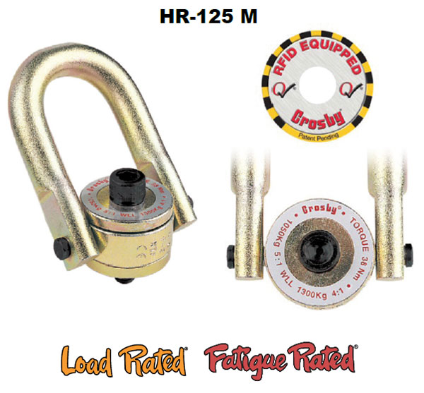 CROSBY HOIST RING, LIFTING HARDWARE, BOLT-ON MOUNT, 90 ° ANGLE, SWIVEL, M20  X 3 - Hoist Rings - CRB1068542 | SL150M - Grainger, Canada