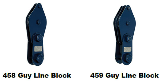 458 / 459 Guy Line Blocks Types