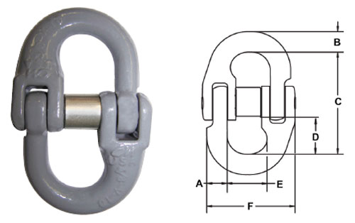 Herc-Alloy 1000 Hammerlok Coupling Link Diagram