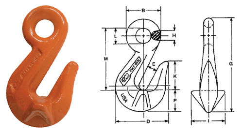 Herc-Alloy 800 Cradle Grab Hook Diagram