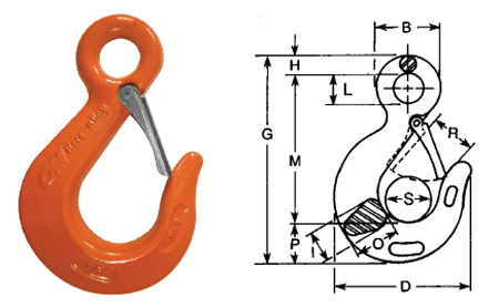 Herc-Alloy 800 Sling Hook Diagram