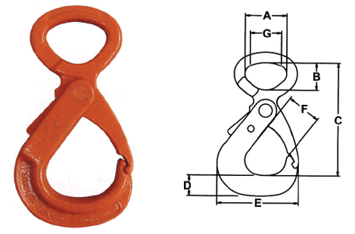 Herc-Alloy 800 Eye Style Lodelok Hook Diagram