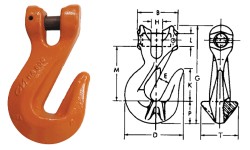 Herc-Alloy 800 Clevlok Cradle Grab Hook Diagram