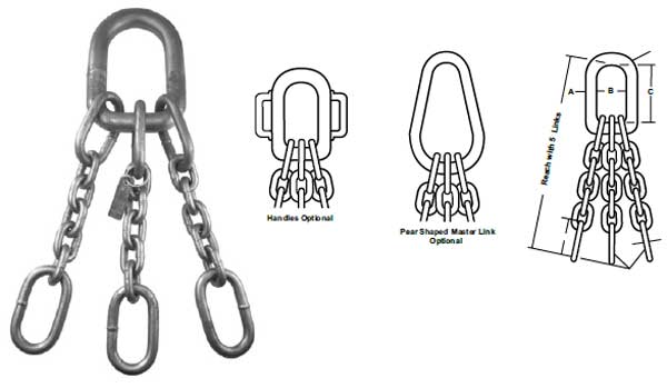 Accoloy® Standard Magnet Chains & Assemblies Diagram