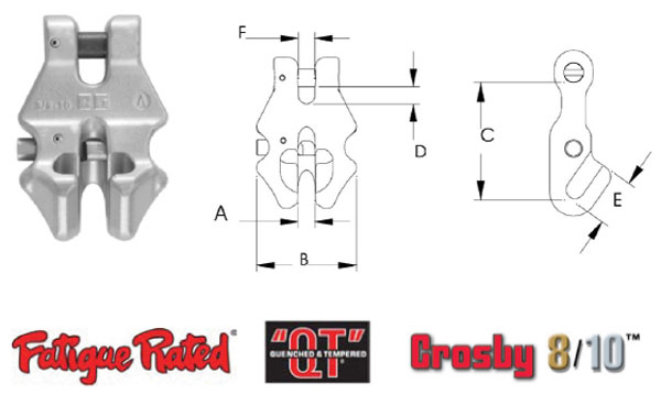 Grade 100 S-1311N Chain Shortener Link Diagram