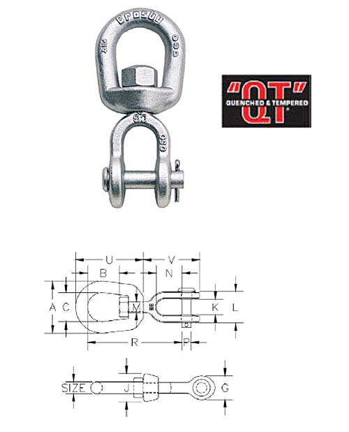 G-403 Jaw End Swivels Diagram