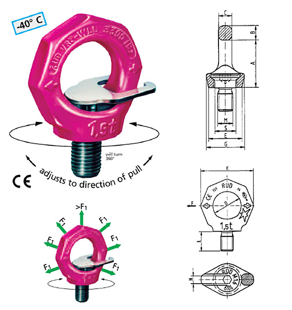 VRS STARPOINT Eye Bolts Diagram