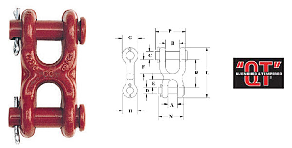 S-249 Twin Clevis Link Diagram