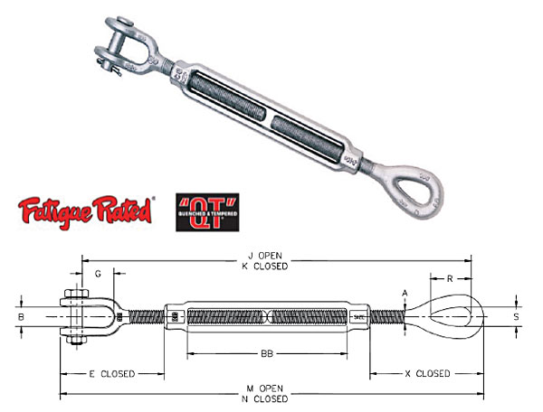 HG-227 Jaw & Eye Turnbuckles