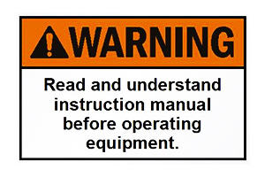 Low Headroom Multiple Spread Lifting Beams (Model 20) Warning 3