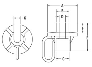 Model PC—"Tea Cup" Pipe Carrier Diagram