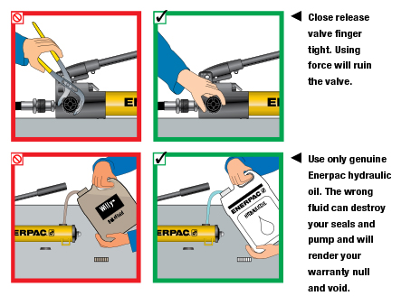 Enerpac Hydraulics Safety Instructions 8