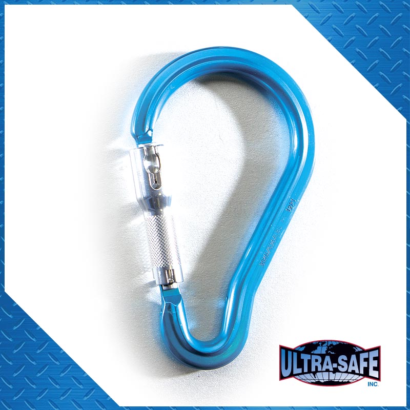 UltraSafe Large Carabiner, 3600 lb Gate, 21/4″ Throat, Aluminum Mazzella Companies Solutions