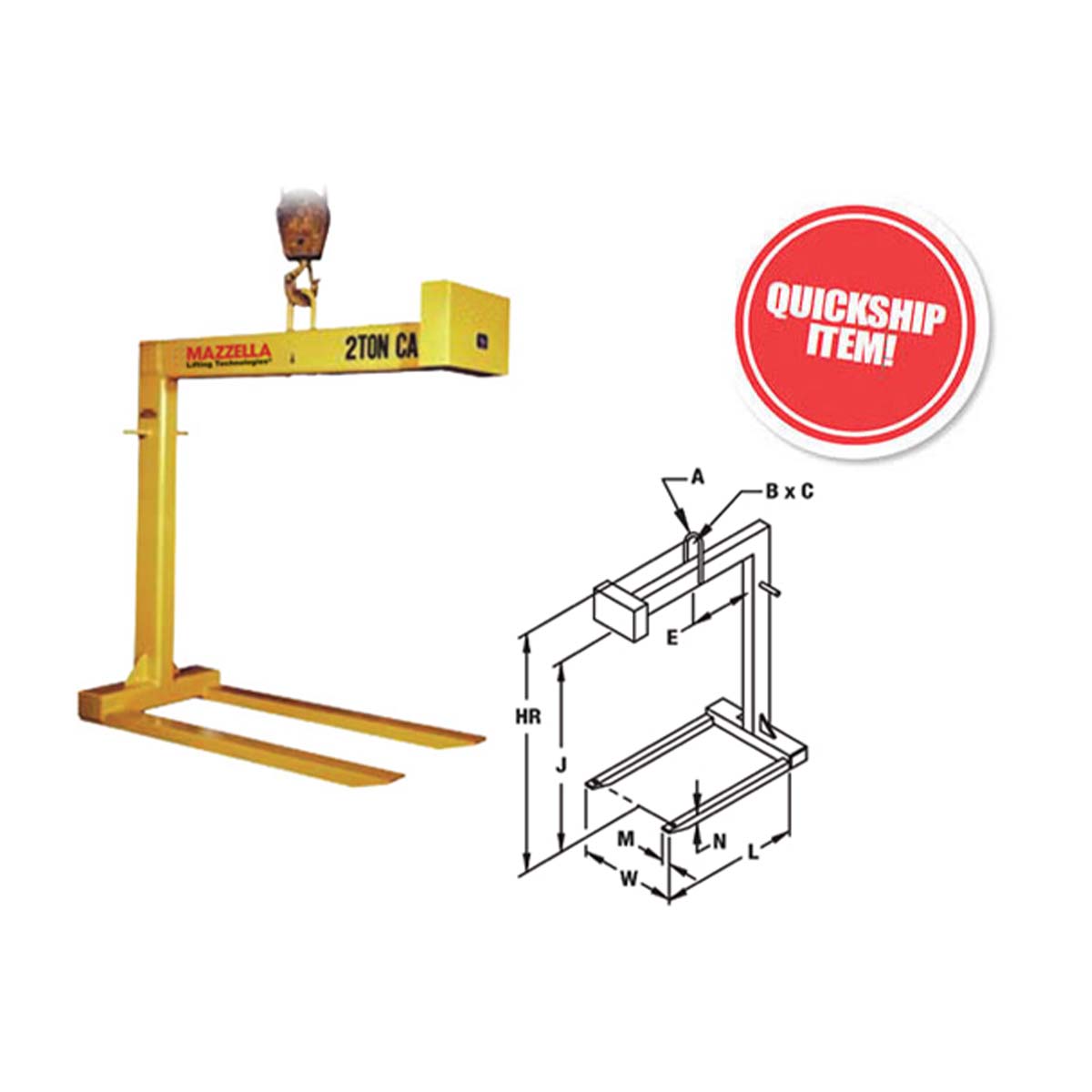 Standard Fixed Forks Pallet Lifters (Model 90) Mazzella Companies Solutions