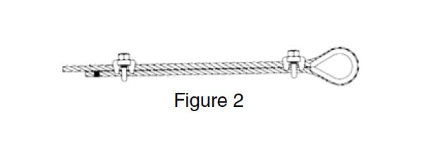 G-450 Forged Wire Rope Clip Instructions: Figure 2