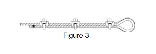 G-450 Forged Wire Rope Clip Instructions: Figure 3