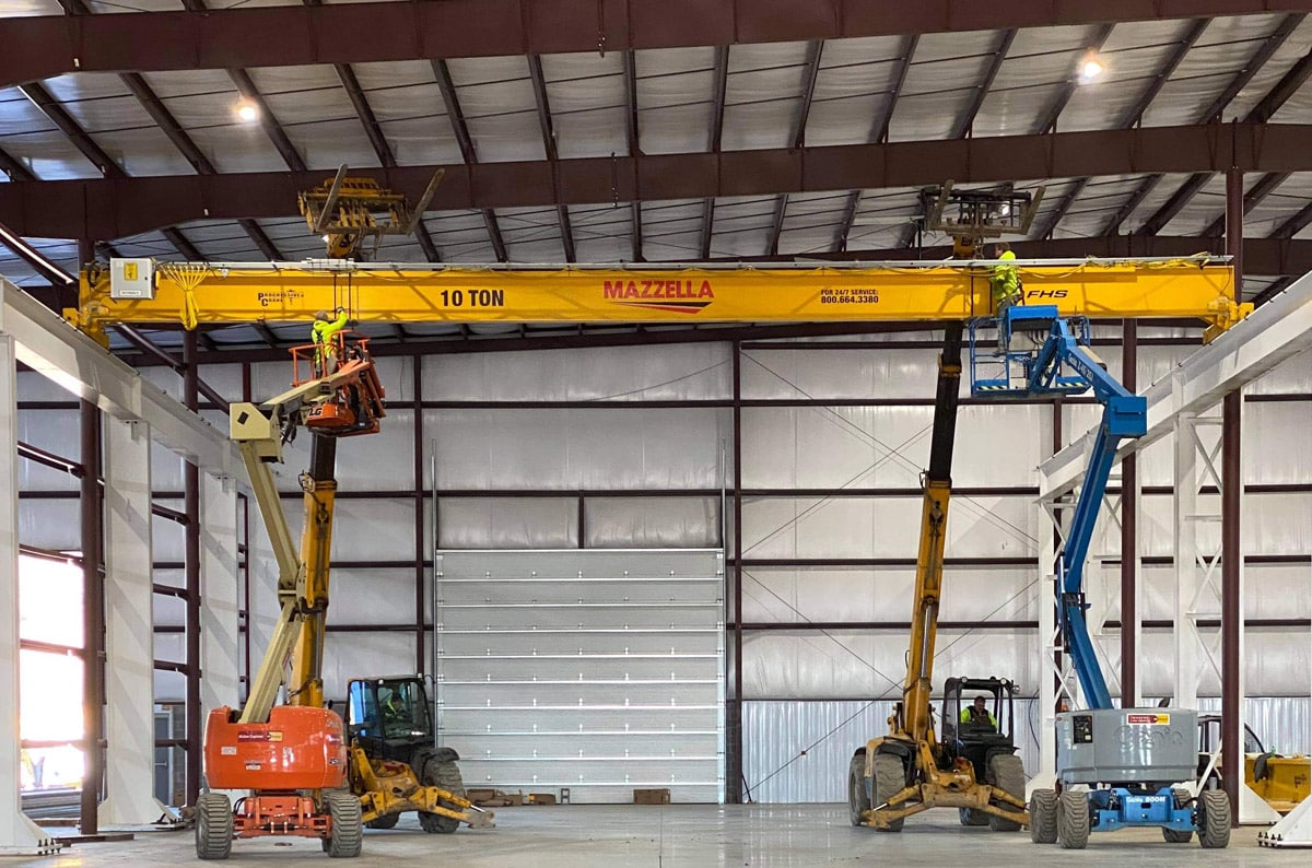 Installing an Overhead Crane in an Existing Building Structure