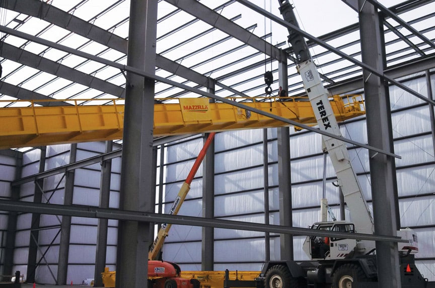 Installing an Overhead Crane in an Existing Building Structure: Special Machinery Needed for Installation