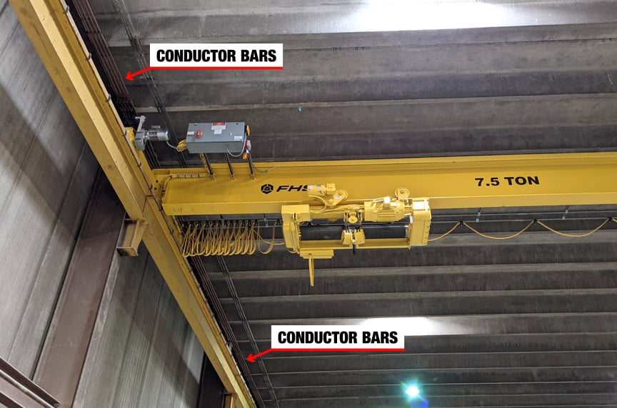 Crane Electrification: Conductor Bars vs. Cable Festoon vs. Cable Reel – Bridge and Runway Power