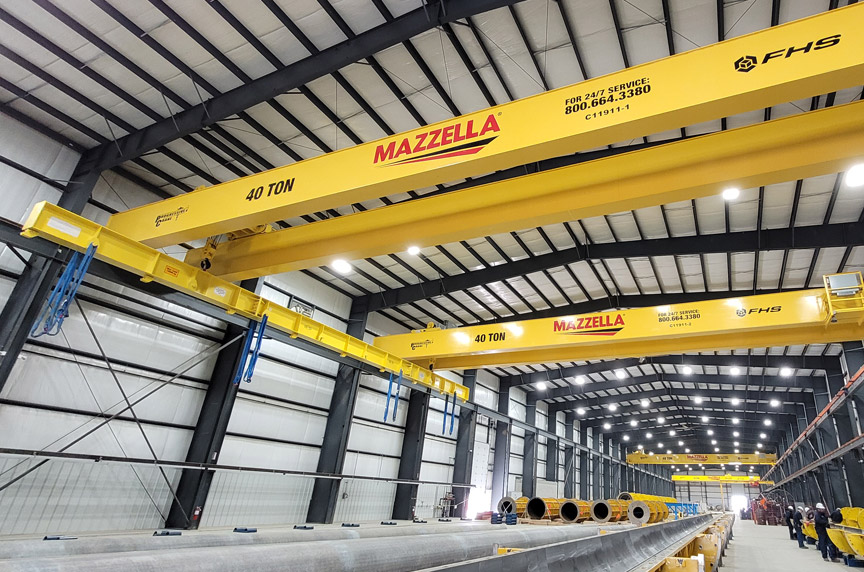 Top Running vs. Under Running Cranes: Top Running Double Girder 40 Ton Bridge Crane