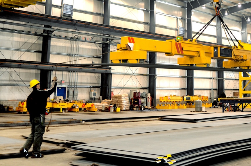 Overhead Crane Safety Systems: Modern Features and Technologies: Magnetic Lifter Moving Steel