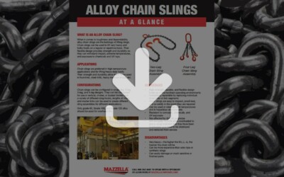 Alloy Chain Slings At A Glance Guide