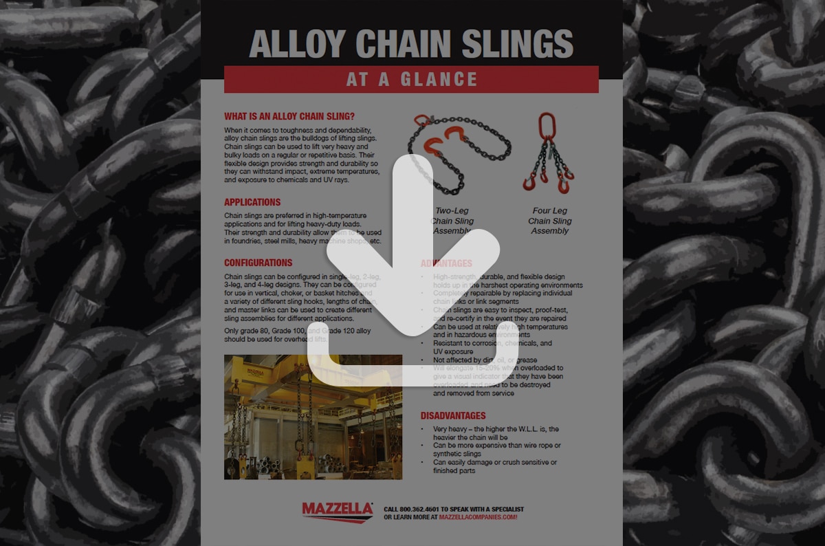 Alloy Chain Slings At A Glance [Guide]