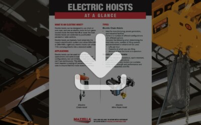 Electric Hoists At A Glance Guide