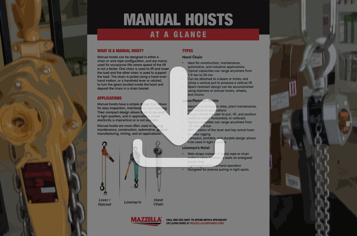 Manual Hoists At A Glance [Guide]