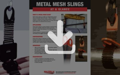 Metal Mesh Slings At A Glance Guide