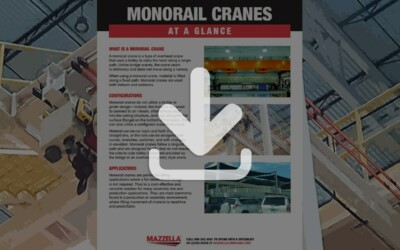 Monorail Cranes At A Glance Guide