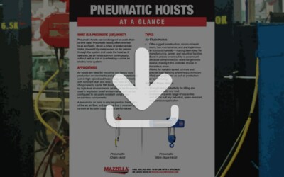 Pneumatic / Air Hoists At A Glance Guide