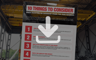 10 Things to Consider When Designing an Overhead Crane: Resource