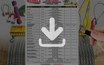 Lifting & Rigging Inspection Frequencies and Records Guide: Resource