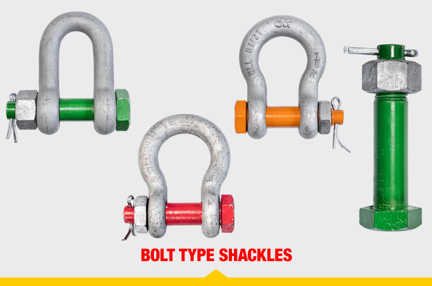 Different Types of Shackles: Bolt Pin Shackles