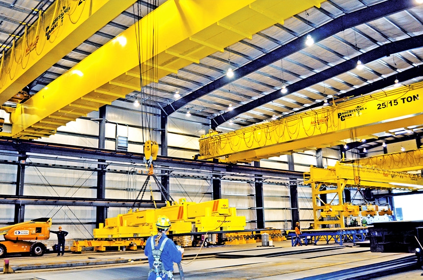 Different Types of Cranes for Construction: Overhead Cranes