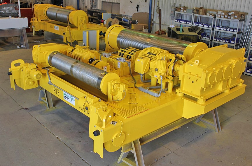 Custom Built Up Hoists vs. Package Hoist Systems for Overhead Cranes: Built Up Hoist 2