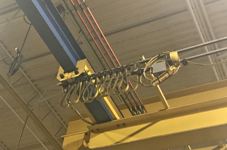 Overhead Crane Electrification: NEC 610.61 Grounding Requirements: 4-Bar Conductor Setup