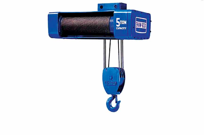 Overhead Crane Hoist Types and Design: Air Wire Rope Hoists