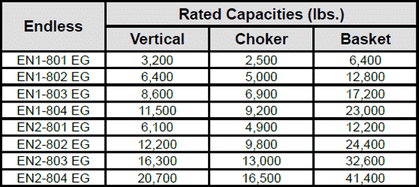 Edge Guard Web Sling: Endless Chart