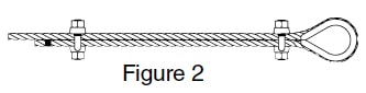 Fist Grip Wire Rope Clip Application Instructions: Figure 2