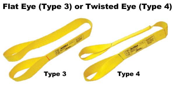 Nylon and Polyester Web Slings: Flat Eye or Twisted Eye Web Slings