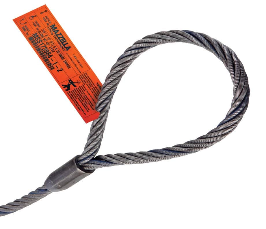 Single-Part Mechanically Spliced Wire Rope Sling: Sling Eye