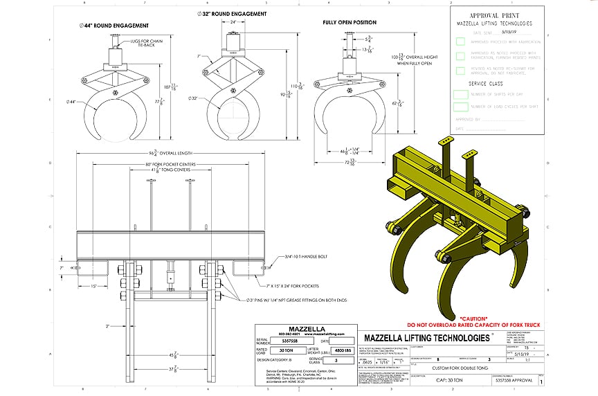 7 Things You Should Know Before Buying a Below-the-Hook Lifting Device: Approval Drawing