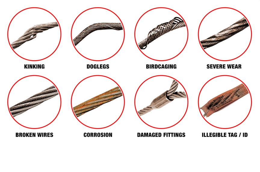 The 6 Most Common Problems Found During a Rigging Inspection: Wire Rope Damage