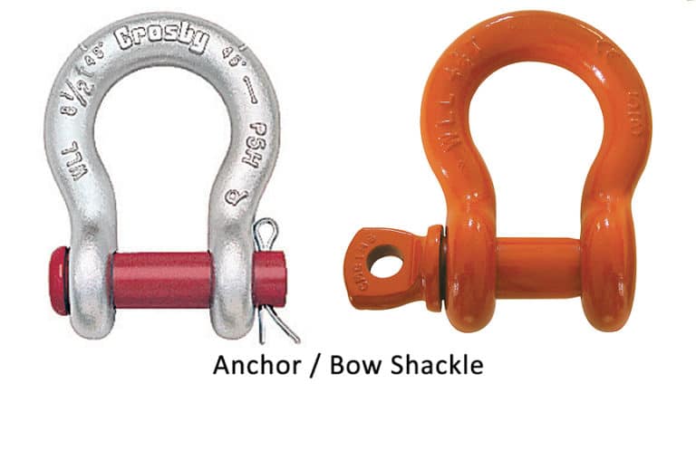 Different Types of Shackles Anchor vs. Chain and Screw Pin vs. Bolt Type